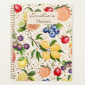 Monogram classy pretty beige and brown Citrus プランナー手帳 (正面)