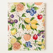 Monogram classy pretty beige and brown Citrus プランナー手帳 (裏面)