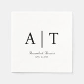 Monogram Cocktail Paper Napkin スタンダードカクテルナプキン (正面)