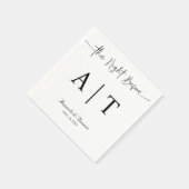 Monogram Cocktail Paper Napkin スタンダードカクテルナプキン (角)