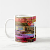 Monogram Colorful Abstract Mug コーヒーマグカップ (左)