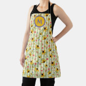 Monogram Coneflower Butterfly All-Over Print Apron エプロン (インサイチュ)