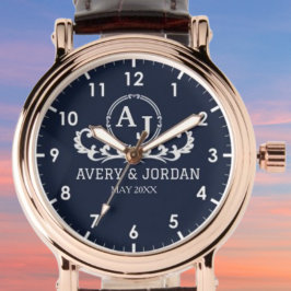 Monogram couple luxury elegant design 腕時計