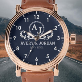 Monogram couple luxury elegant design 腕時計