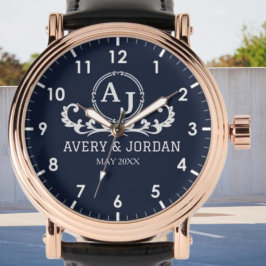 Monogram couple luxury elegant design 腕時計