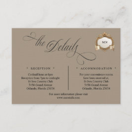 Monogram Crest Details Enclosure Card エンクロージャーカード