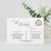 Monogram Crest Details Enclosure Card エンクロージャーカード (スタンド正面)