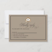 Monogram Crest RSVP card (正面)