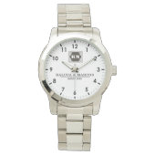 Monogram Custom Couple Names – Elegant gift 腕時計 (正面)