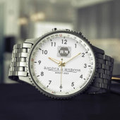  Monogram  Custom Couple Names – Elegant gift 腕時計