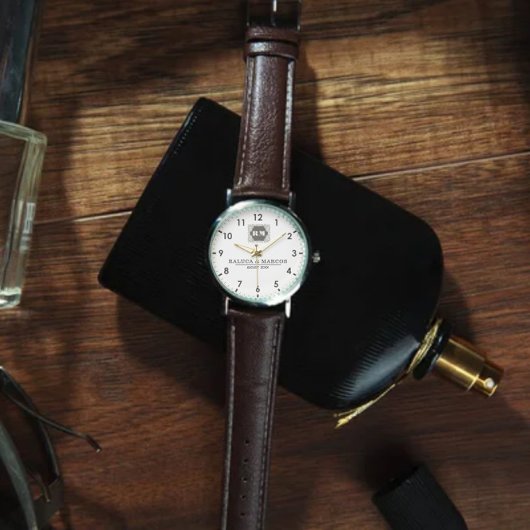  Monogram  Custom Couple Names – Elegant gift 腕時計