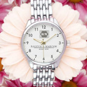  Monogram  Custom Couple Names – Elegant gift 腕時計