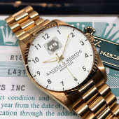  Monogram  Custom Couple Names – Elegant gift 腕時計