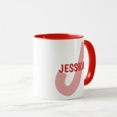 Monogram Custom Letter and Name マグカップ (正面右)