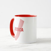 Monogram Custom Letter and Name マグカップ (正面左)