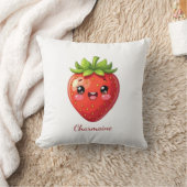 Monogram cute strawberry kawaii クッション (ブランケット)