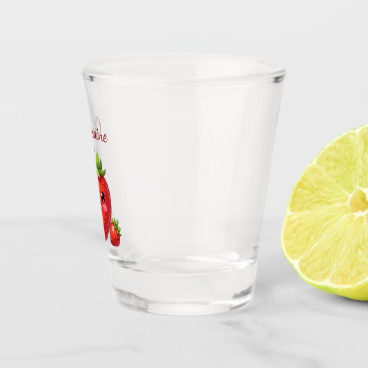 Monogram cute strawberry kawaii ショットグラス (右)