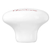 Monogram cute strawberry kawaii セラミックノブ (側面)