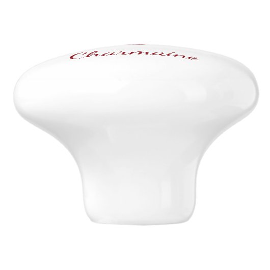 Monogram cute strawberry kawaii セラミックノブ (側面)