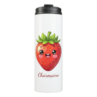 Monogram cute strawberry kawaii タンブラー