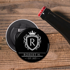 Monogram Decorative Shield Crown Black 栓抜き