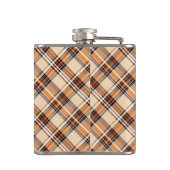 Monogram, Diagonal Plaid Vinyl Wrapped Hip Flask フラスク (裏面)