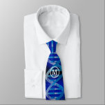 Monogram DNA ID Science ネクタイ<br><div class="desc">Personalise the monogram to create a cool,  trendy and fun science inspired tie designed as a gift for all doctors,  scientists,  science teachers,  science students,  in short,  any science geek in your life (and that includes you)! Designed by Science Geekness© at http://www.zazzle.com/sciencegeekness*</div>