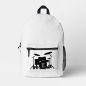 Monogram Drum Set  プリントバックパック (正面)