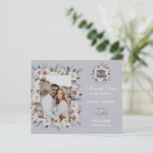 Monogram Dustyバラ結婚の写真SAVE THE DATE (スタンド正面)