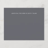 Monogram Dustyバラ結婚の写真SAVE THE DATE (裏面)