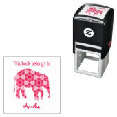 Monogram Elephant This Book Belongs To セルフインキングスタンプ (インサイチュ)