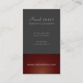 MONOGRAM Enレトロカラー/グラファイト+マルーン 名刺 (裏面)