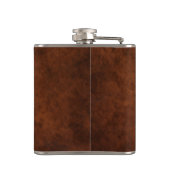 Monogram Faux Brown Leather Flask フラスク (裏面)