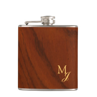 Monogram Faux Wood フラスク