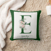 Monogram Floral Letter C クッション (ブランケット)