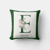 Monogram Floral Letter C クッション (正面)