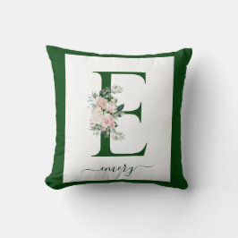 Monogram Floral Letter C クッション