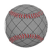 Monogram Geometric Checkedテクスチャ 野球ボール (正面)