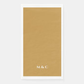 Monogram Gold 50th Wedding Anniversary Party (正面)