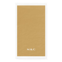 Monogram Gold 50th Wedding Anniversary Party