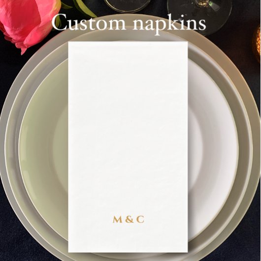 Monogram Gold 50th Wedding Anniversary Party