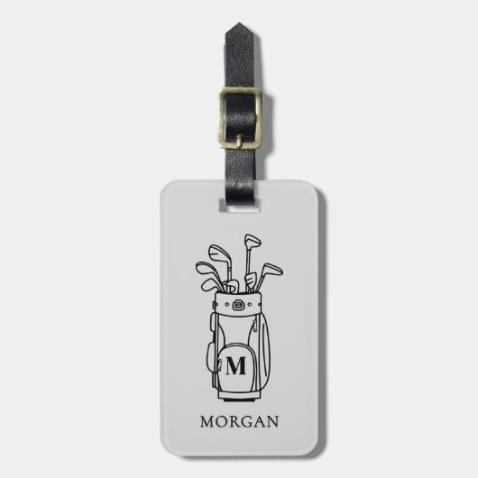 Monogram Golf ラゲッジタグ (正面縦)