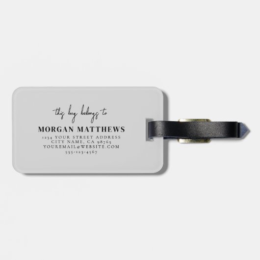 Monogram Golf ラゲッジタグ (裏面横)