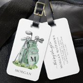 Monogram Green Golf Bag ラゲッジタグ