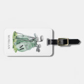 Monogram Green Golf Bag ラゲッジタグ (正面横)