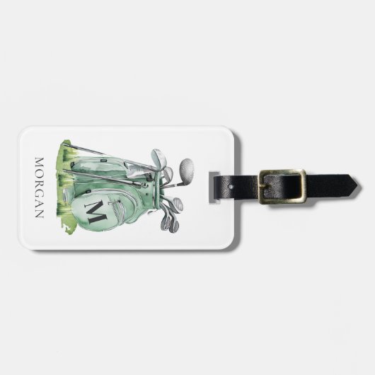 Monogram Green Golf Bag ラゲッジタグ (正面横)