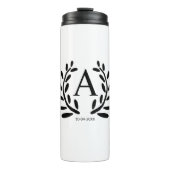 MONOGRAM GROOMSMAN年の日付名のギフトを追加 タンブラー (正面)