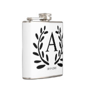 MONOGRAM GROOMSMAN年の日付名のギフトを追加 フラスク (右)