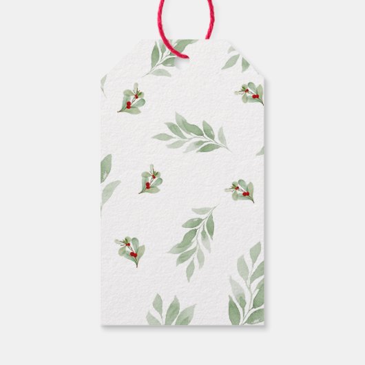 Monogram Holiday Wreath Gift Tag ギフトタグ (裏面)