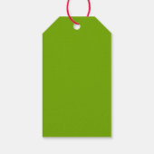 Monogram Holly Berry Wreath Personalized Initial ギフトタグ (裏面)